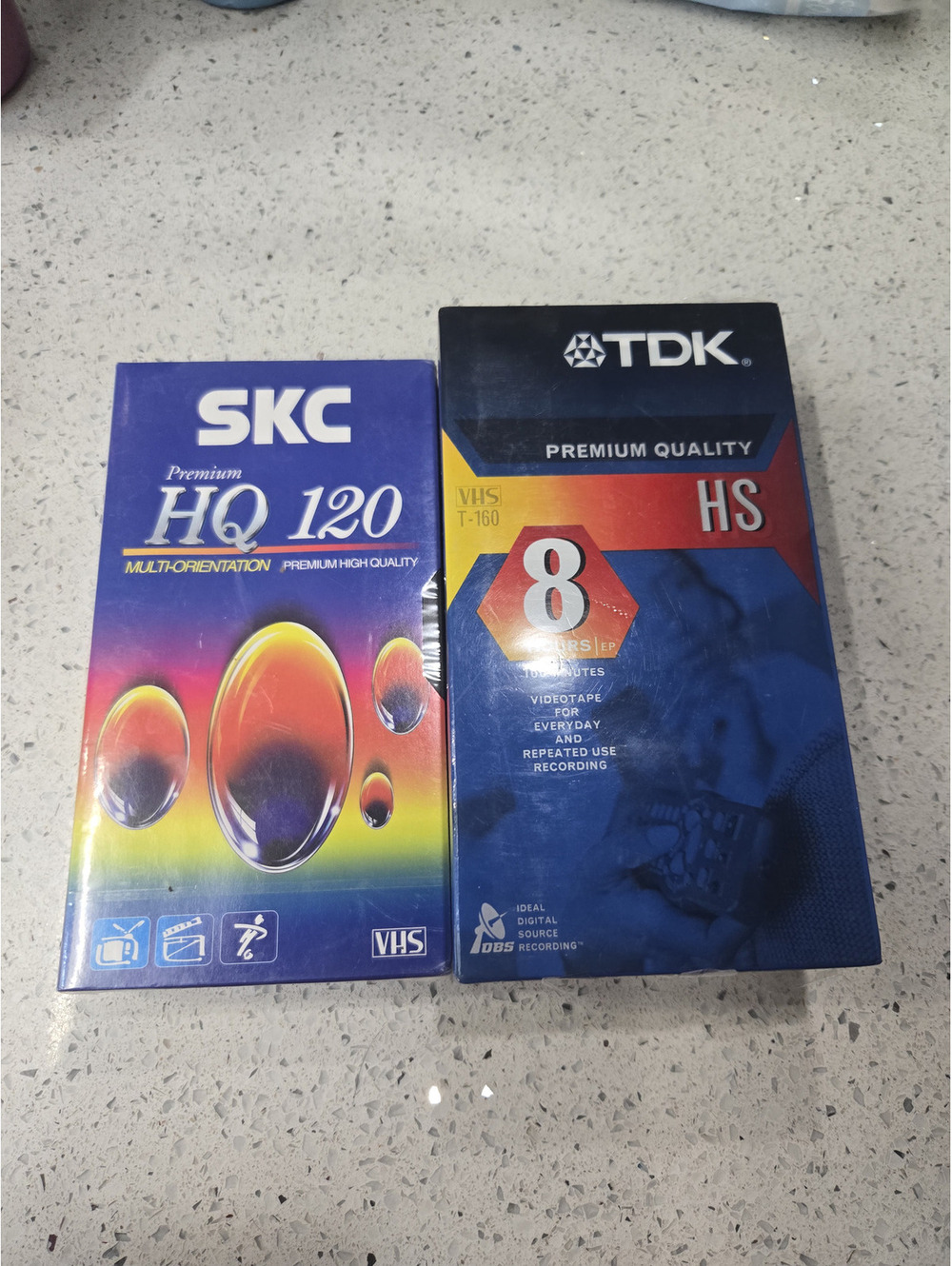 TDK HS Premium Quality VHS Videotape 160 Minutes 8 Hours (3 Tapes)